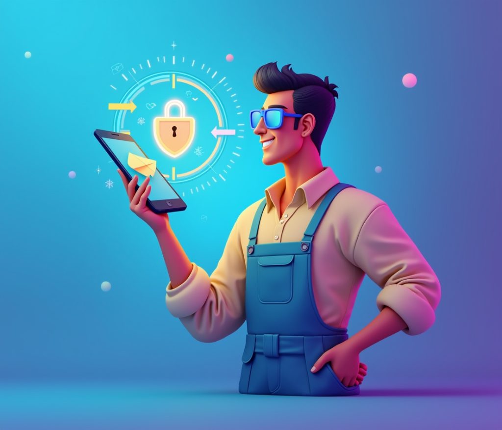 Flux Dev digitalArt vibrant minimalist blog cover about Telegr 0