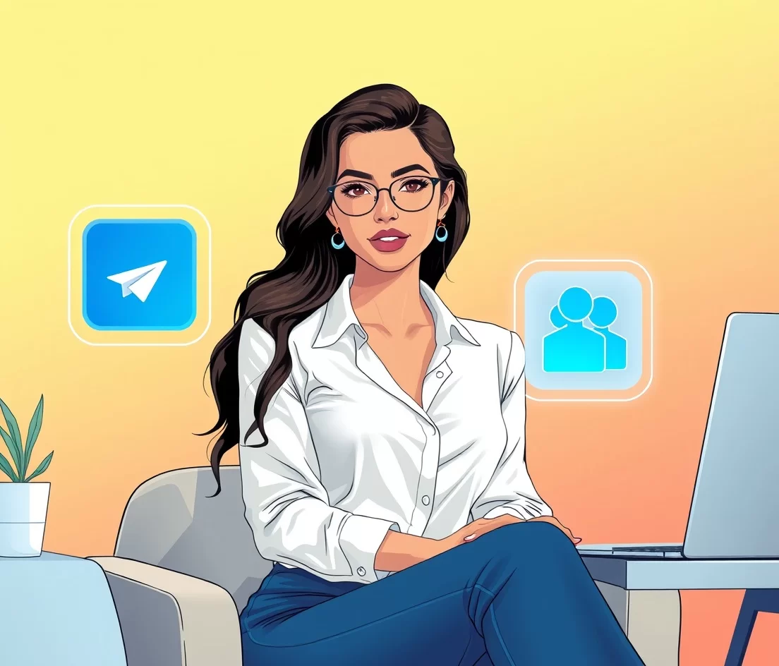 تصویر سازی دیجیتال باکیفیت مرتبط با فضای مجازی و تلگرام